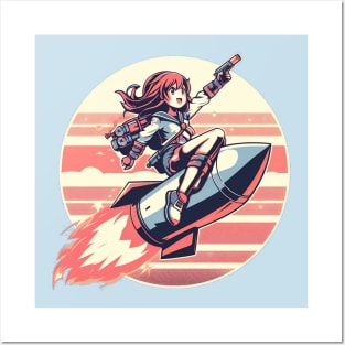 Rocket Pistol Girl Posters and Art